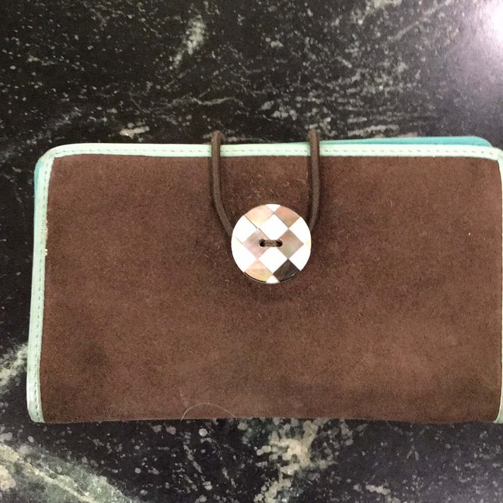 5/$25 Unique Fossil Suede Wallet